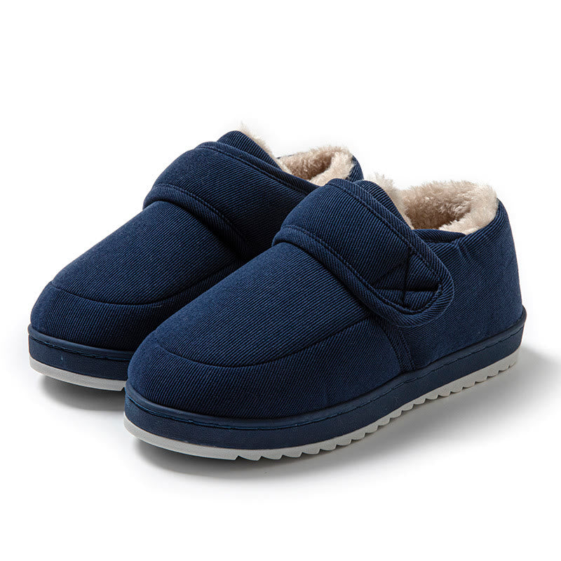 Plus Size Winter Indoor Slippers - Navy Blue - EU44-45(US10-11) - image 12
