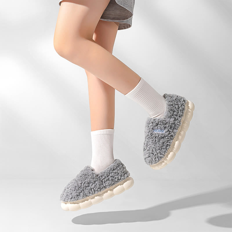 Plus Size Solid Color Thick Sole Slippers - image 2