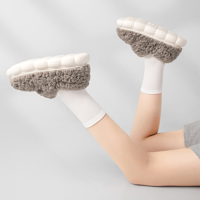 Plus Size Solid Color Thick Sole Slippers - image 3