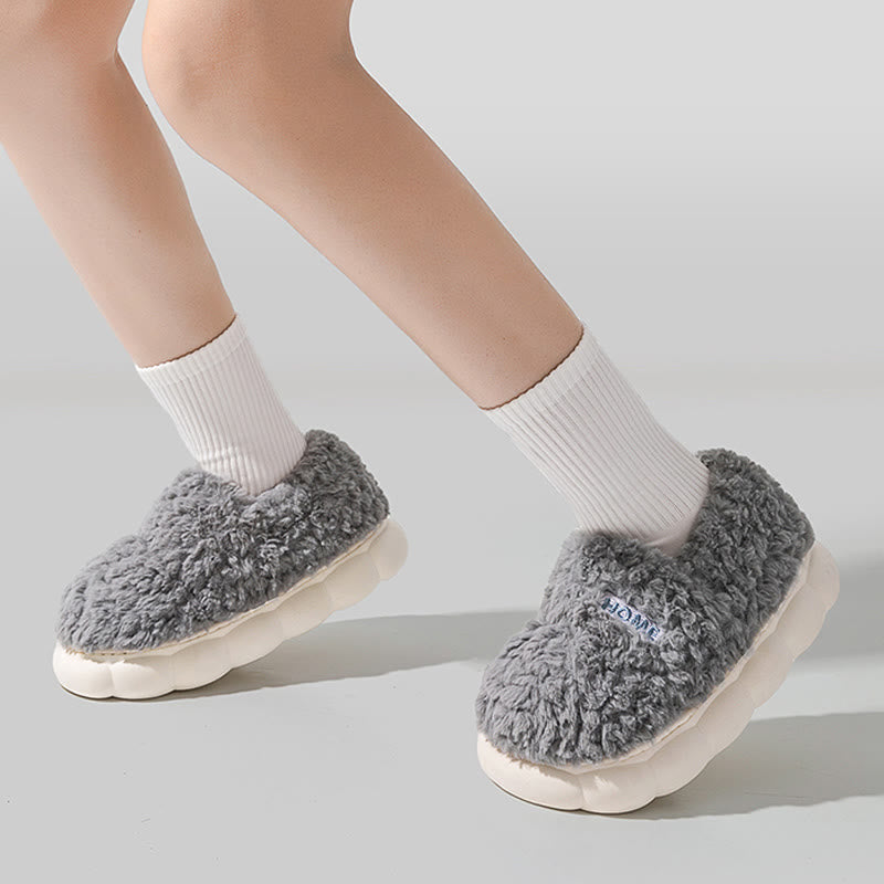 Plus Size Solid Color Thick Sole Slippers - image 4