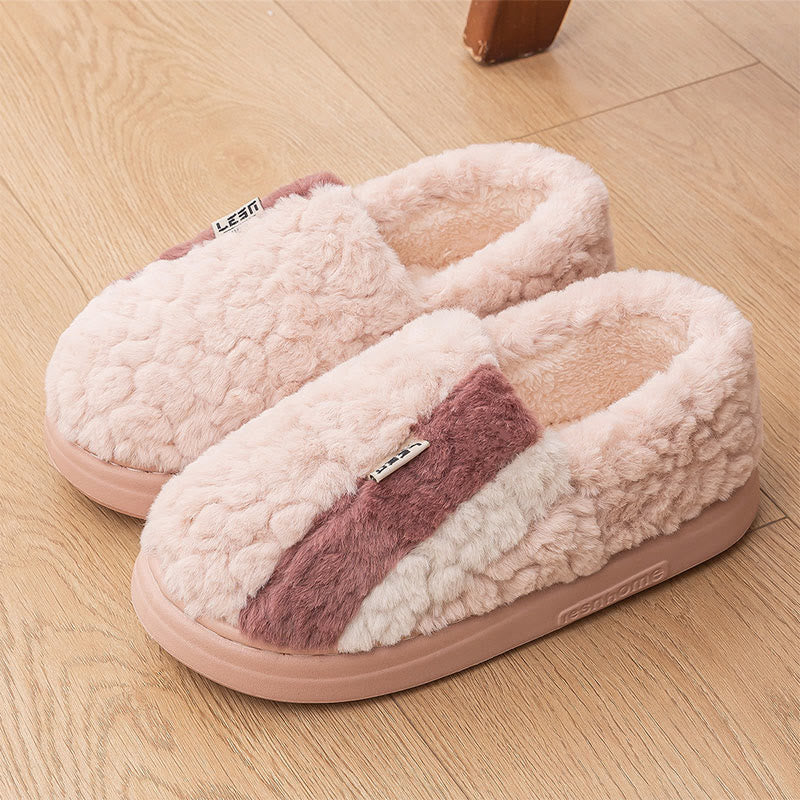 Plus Size Color Matching Slippers - Pink - EU43-44(US9-10) - image 10
