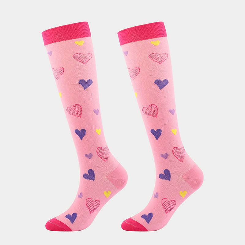 Cute Fashion Sports Compression Socks(7 Pairs)