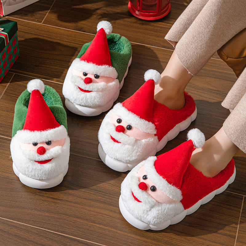 Plus Size Santa Claus Slippers - image 0