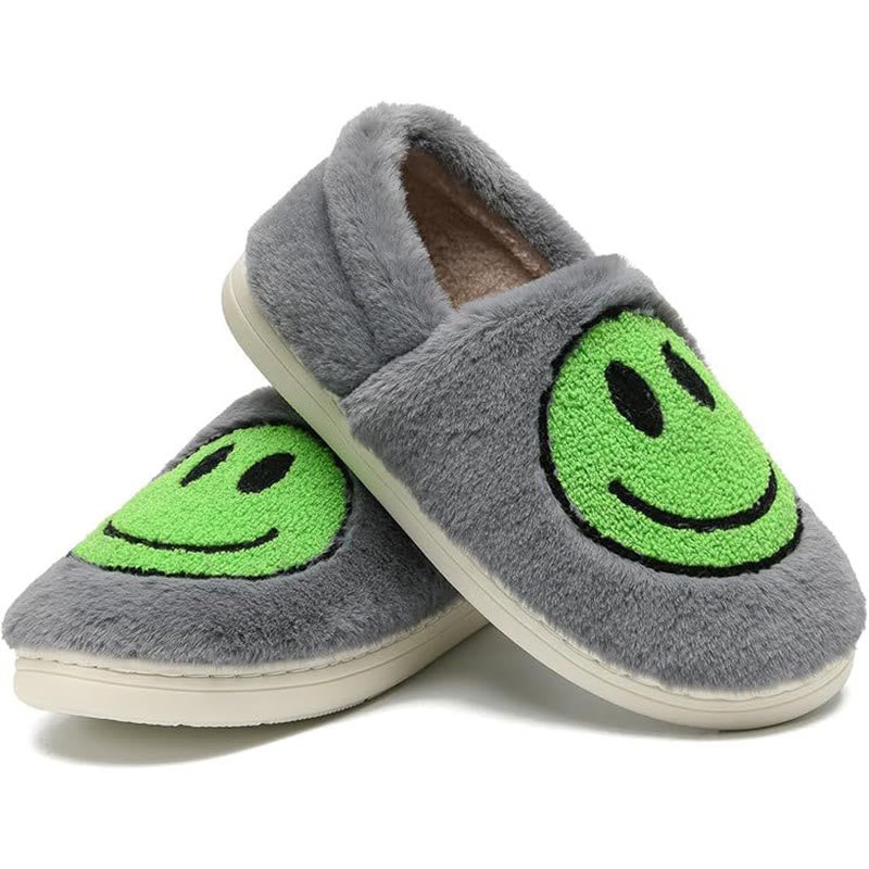 Plus Size Colorful Smiley Face Slippers - image 5