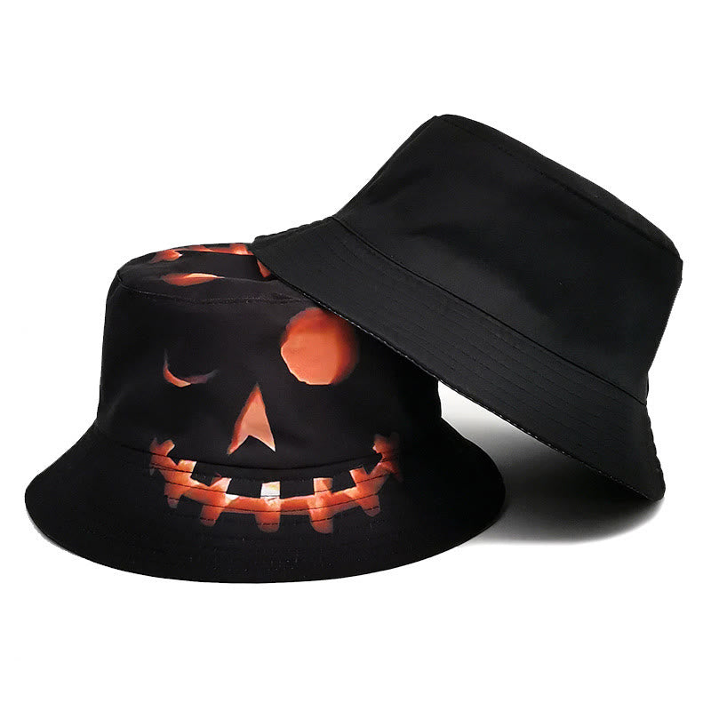 Plus Size Halloween Pumpkin Bucket Hat