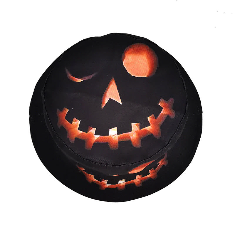 Plus Size Halloween Pumpkin Bucket Hat
