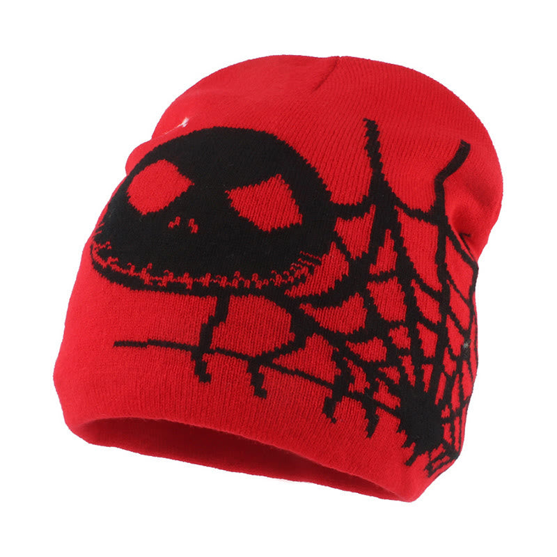 Plus Size Ghost Face Spider Web Beanie - image 3