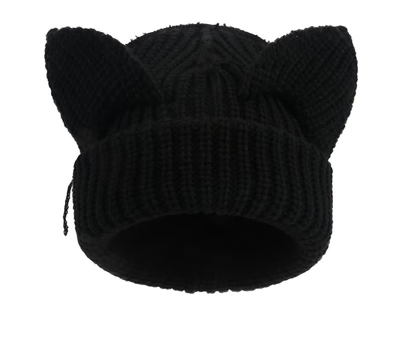 Plus Size Cute Cat Ears Funny Beanie