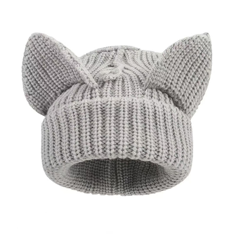 Plus Size Cute Cat Ears Funny Beanie