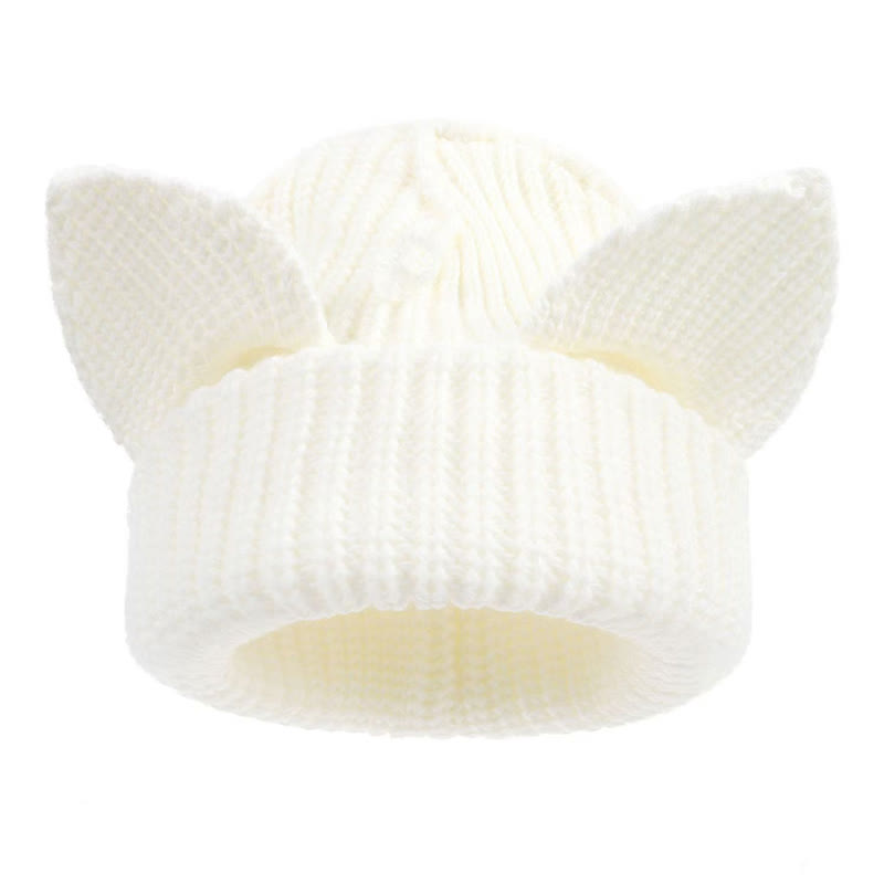 Plus Size Cute Cat Ears Funny Beanie