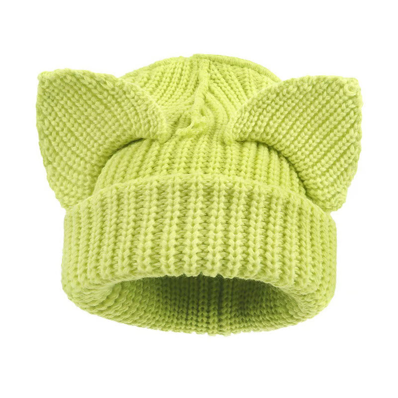 Plus Size Cute Cat Ears Funny Beanie