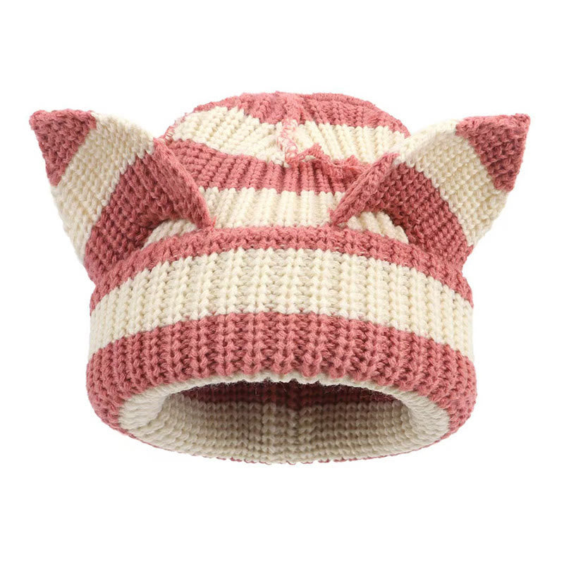 Plus Size Cute Cat Ears Funny Beanie