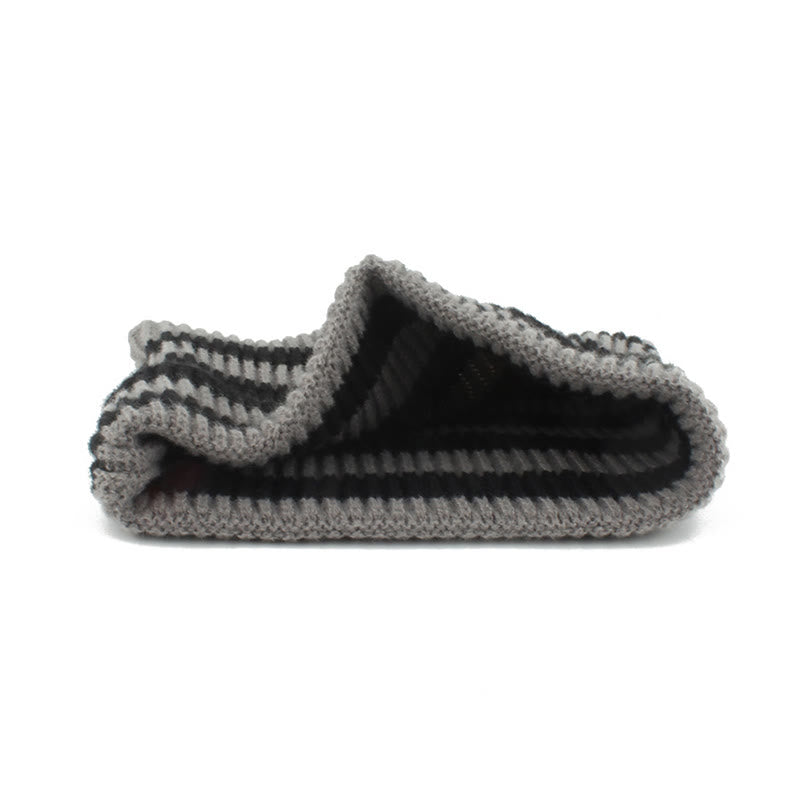 Plus Size Thick Stripes Cat Ears Beanie - image 9