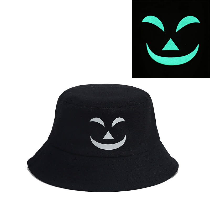Plus Size noctilucous Horror Expression Bucket Hat - C - One Size - image 3