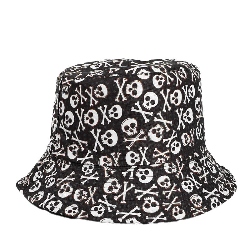 Plus Size Skull Series Bucket Hat - Poison Skull - One Size - image 1
