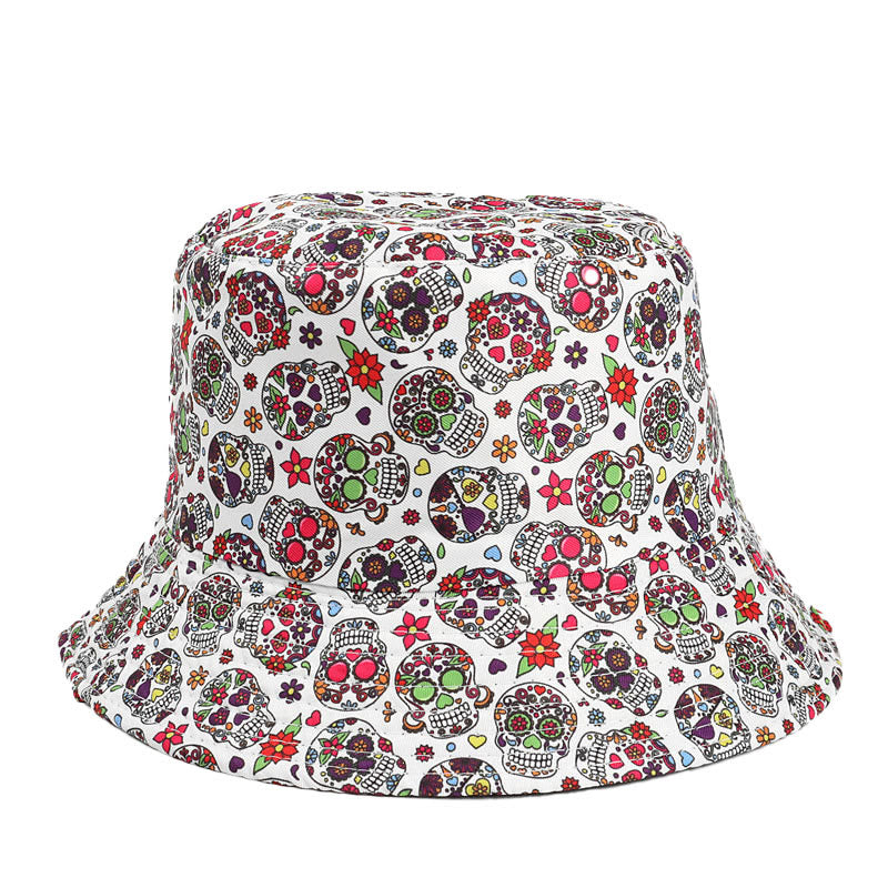 Plus Size Skull Series Bucket Hat - Skull - One Size - image 3