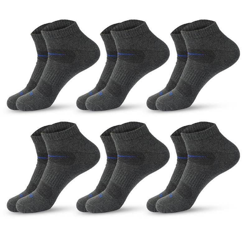 Plus Size Cycling Quarter Compression Socks(6 Pairs)