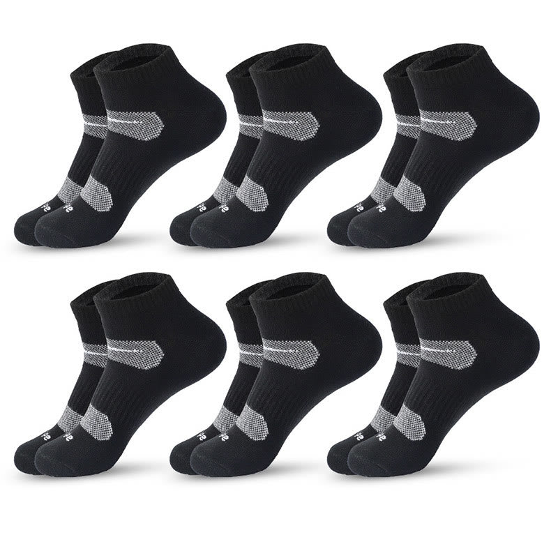 Plus Size Cycling Quarter Compression Socks(6 Pairs)