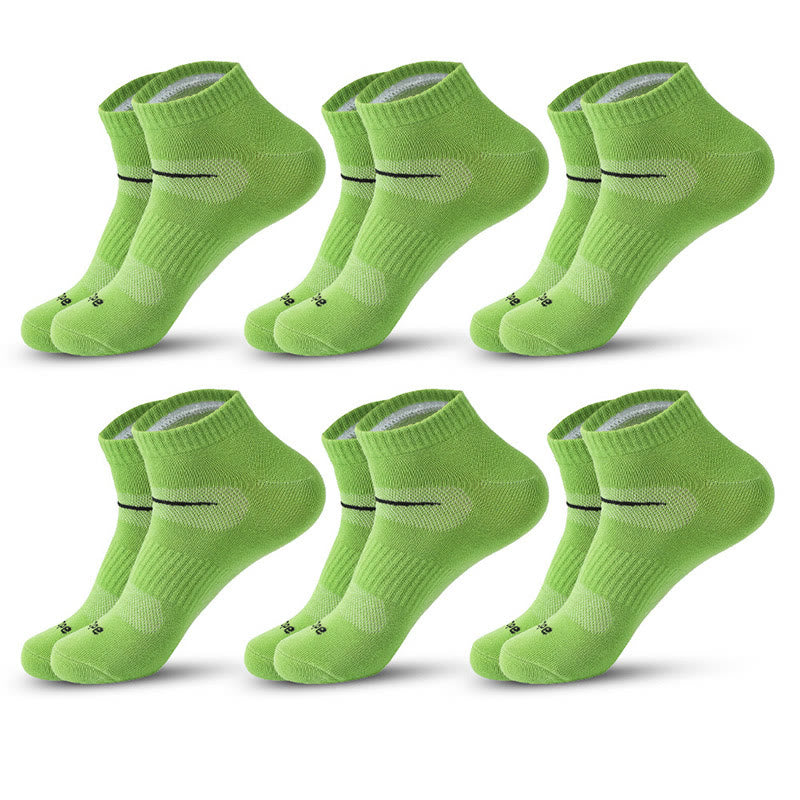 Plus Size Cycling Quarter Compression Socks(6 Pairs)