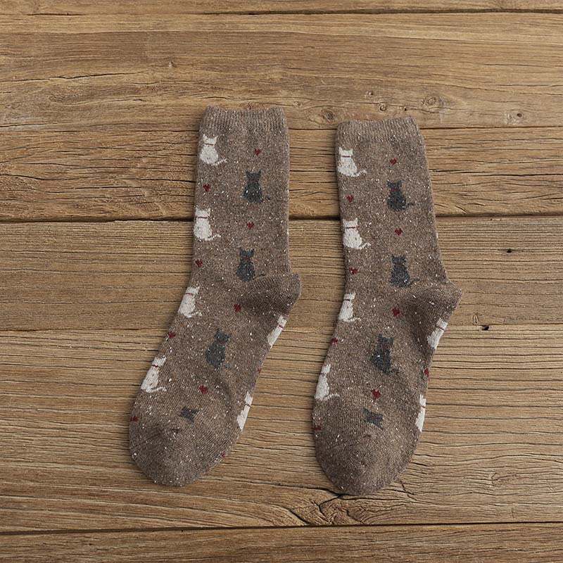 Striped Color Block Quarter Socks(4 Pairs) - Coffee - EU36-40(US3-7) - image 10