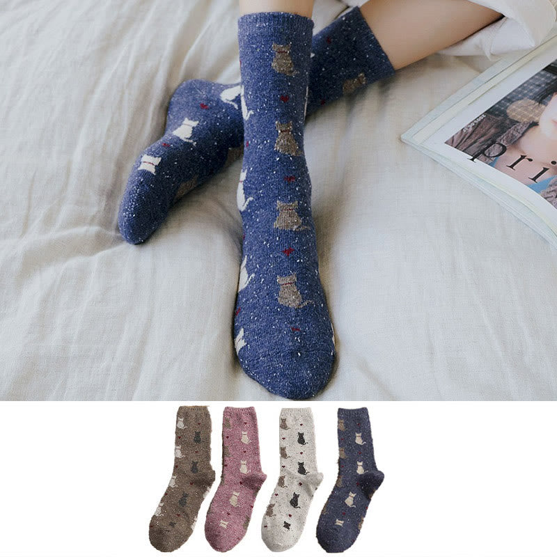 Striped Color Block Quarter Socks(4 Pairs) - Multicolor - EU36-40(US3-7) - image 2