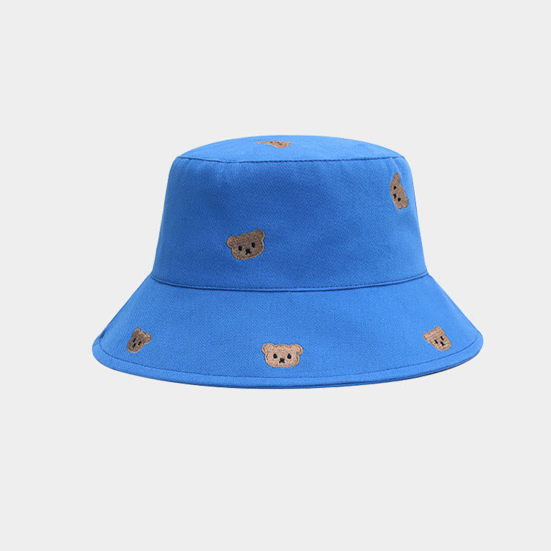 Plus Size Bear Bucket Hat - Blue - One Size - image 5