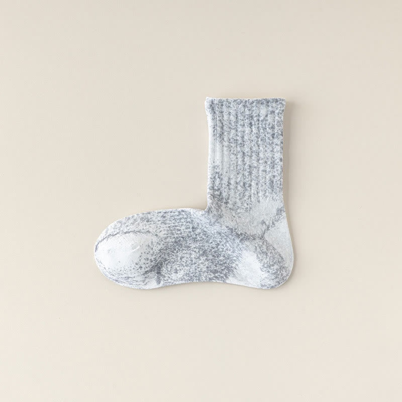 Fashion Tie Dye Quarter Socks(3 Pairs)