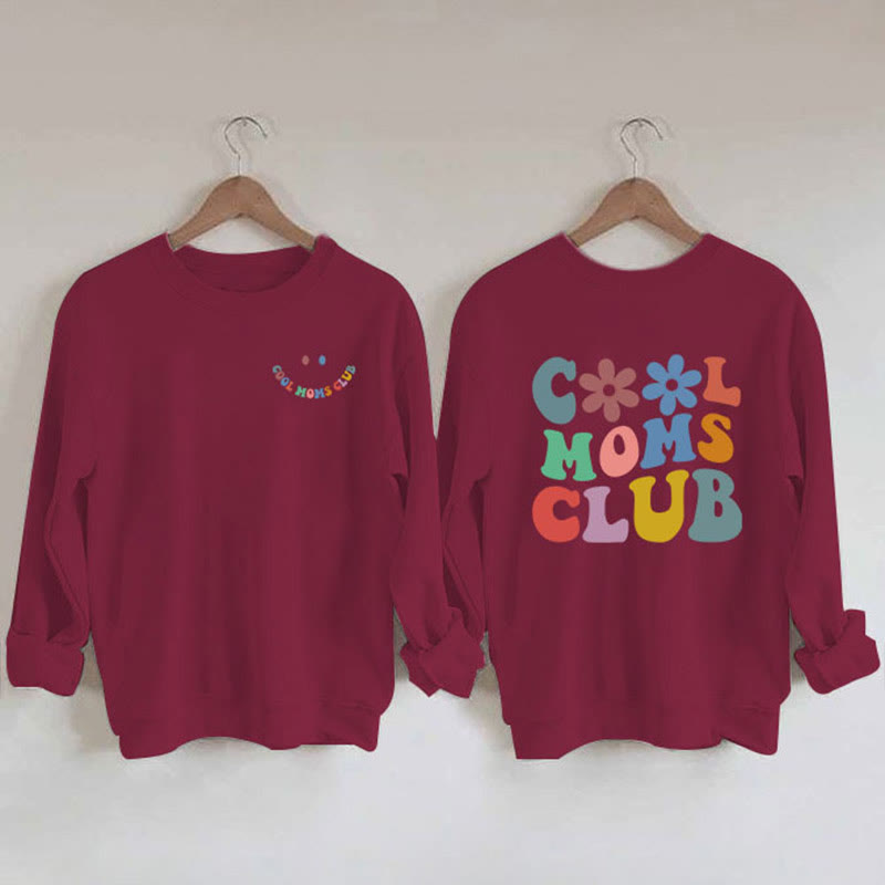 Plus Size Colorful Text Sweatshirt