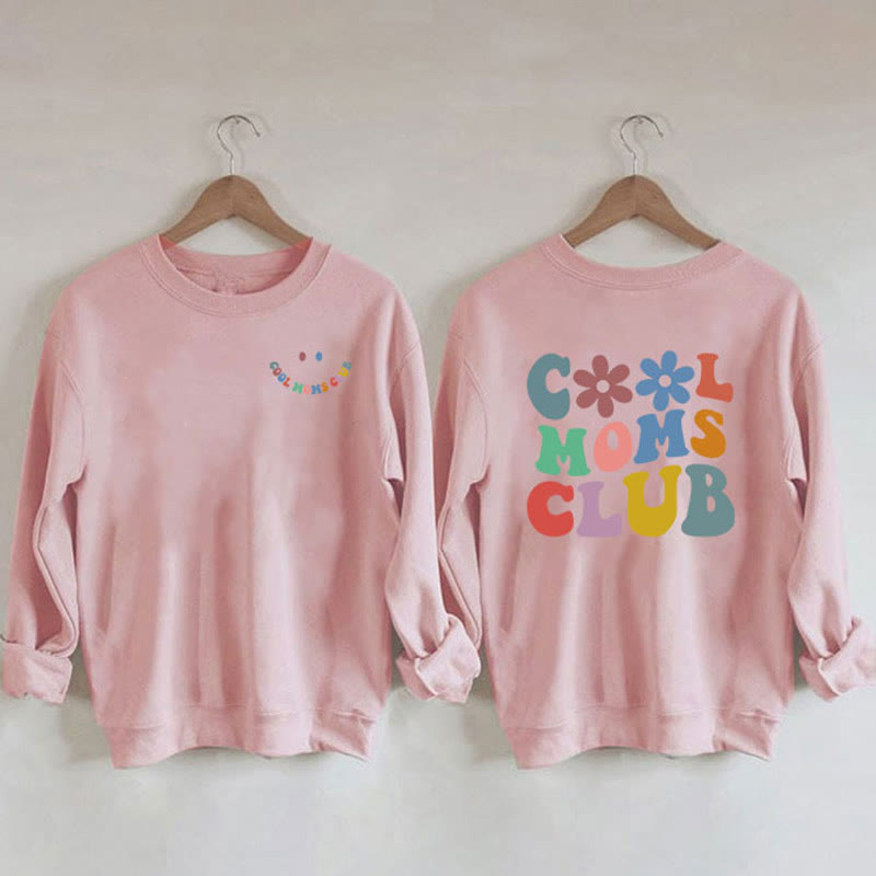 Plus Size Colorful Text Sweatshirt