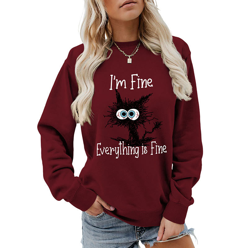 Plus Size Black Cat Sweatshirt - image 17