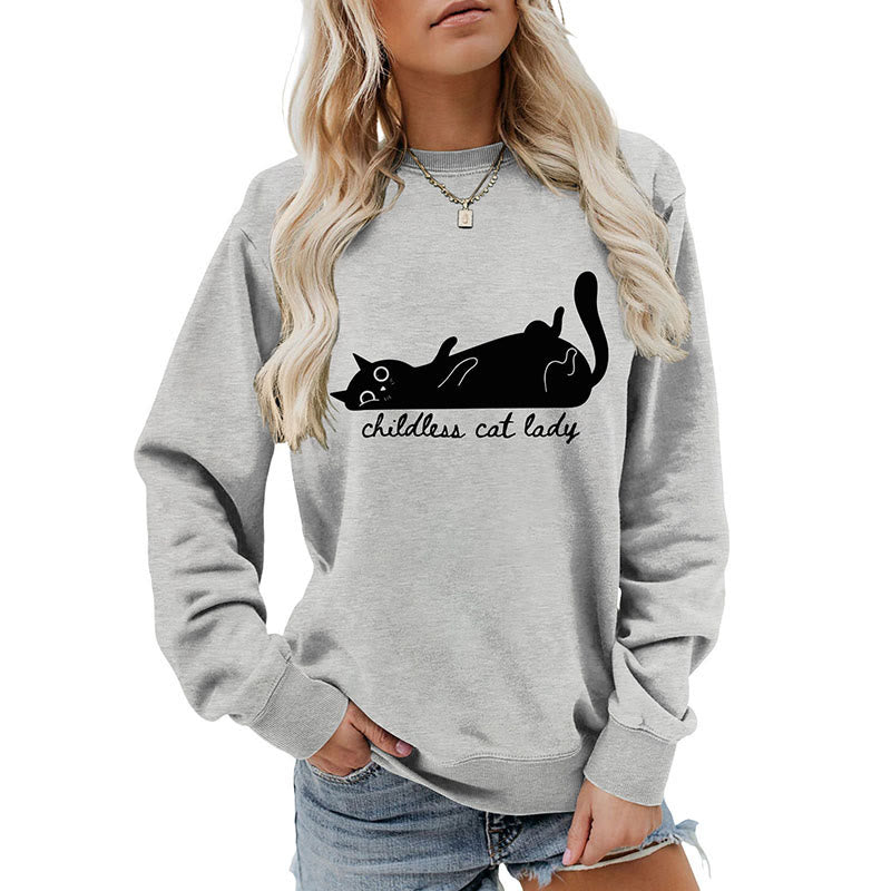 Plus Size Cute Cat Sweatshirt - image 19