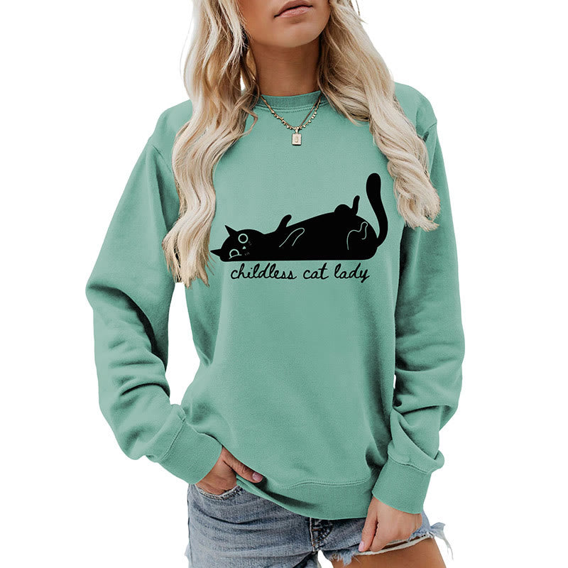 Plus Size Cute Cat Sweatshirt - image 27