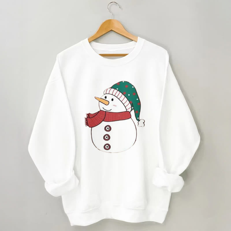 Plus Size Snowman Sweatshirt - White - 3XL - image 4