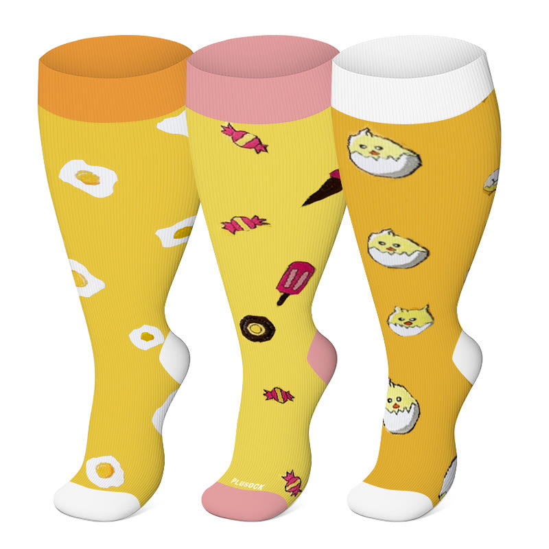 2XL-7XL Plus Size Yellow Series Compression Socks - image 1