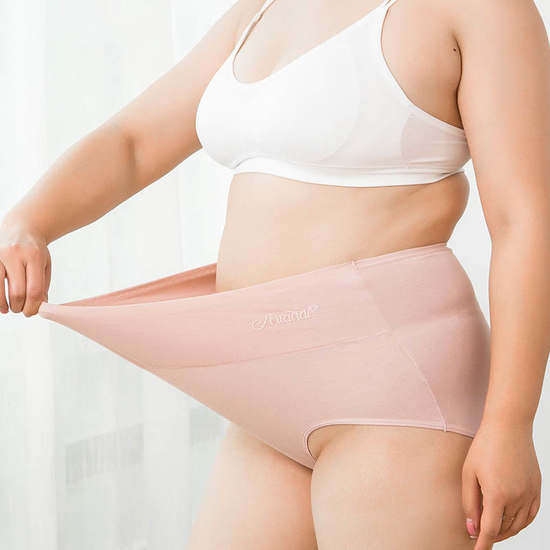 Plus Size High Waist Stretchy Panty(4 Packs)