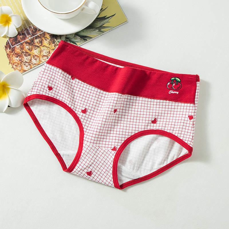 Plus Size Love Cherry Panty(5 Packs)