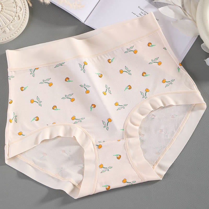 Plus Size Elegant Flowers Panty(4 Packs)