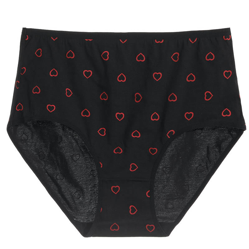 Plus Size Red Heart Panty(3 Packs)