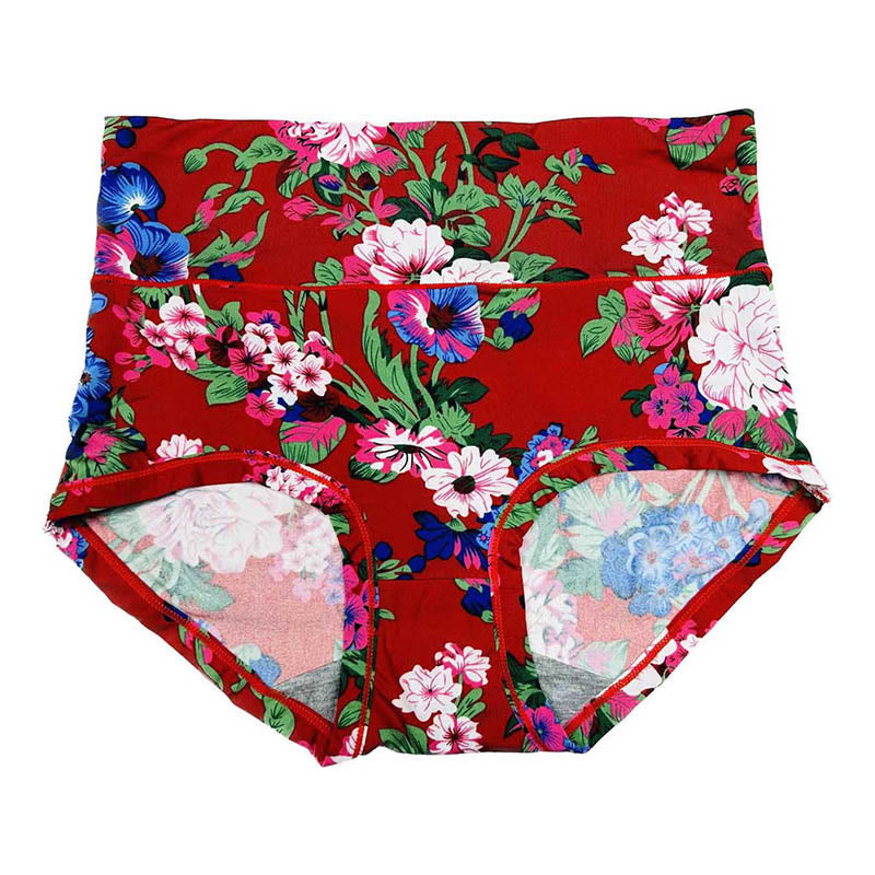 Plus Size Big Flowers Panty(4 Packs)