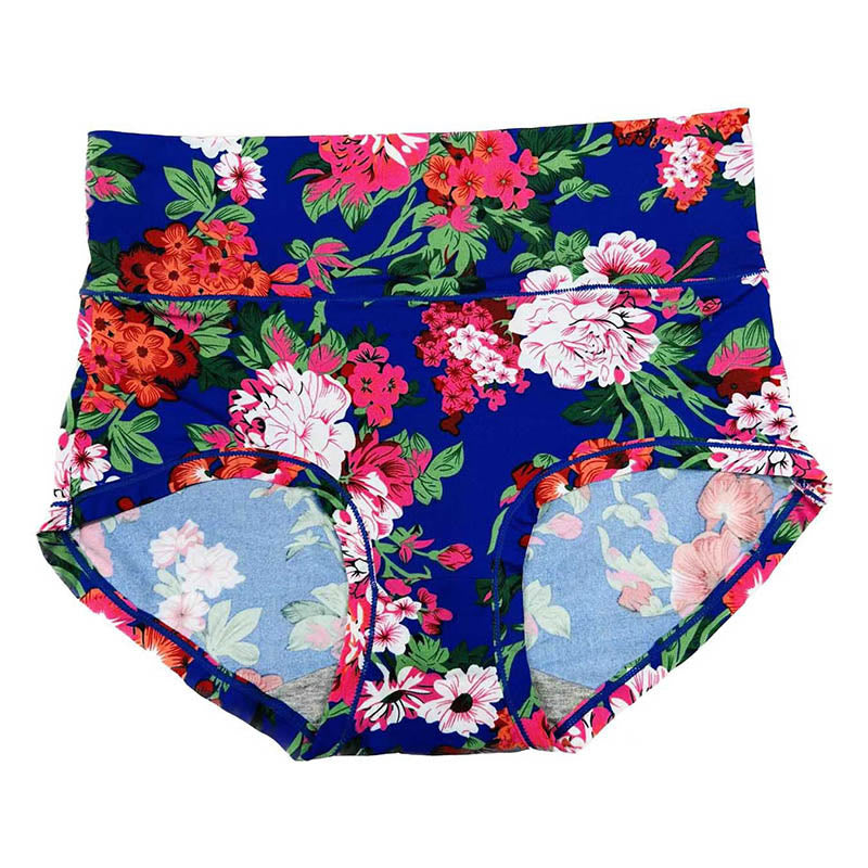 Plus Size Big Flowers Panty(4 Packs)