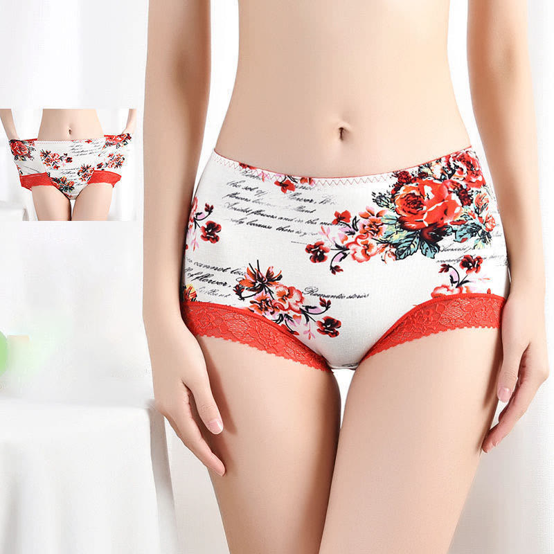 Plus Size Lace Panty(4 Packs)