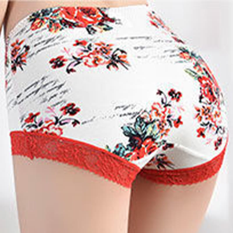 Plus Size Lace Panty(4 Packs)