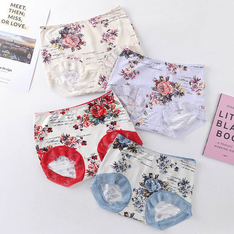 Plus Size Lace Panty(4 Packs)