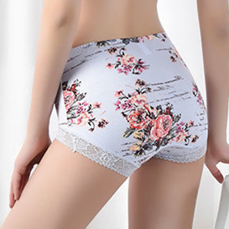 Plus Size Lace Panty(4 Packs)