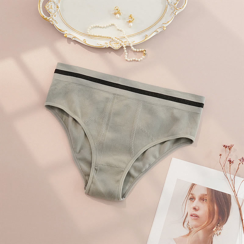 Breathable Seamless Panty(4 Packs) - Grey - 4XL - image 8