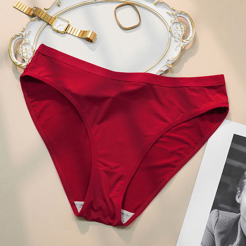 Threaded Waist Panty(5 Packs) - Red - 4XL - image 7