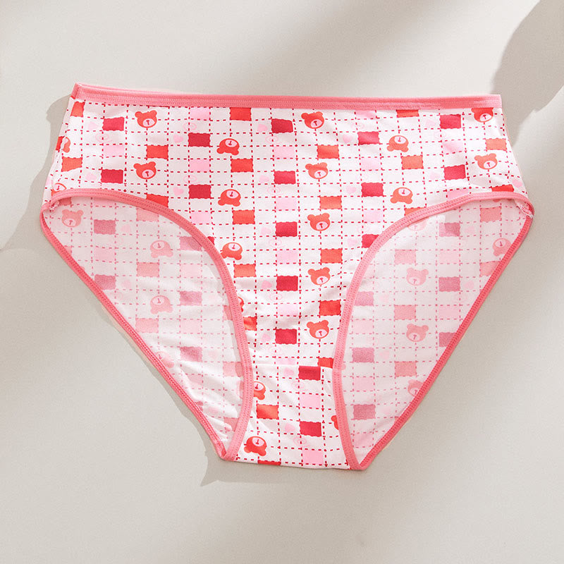 Plus Size Cute Pattern Panty(7 Packs)