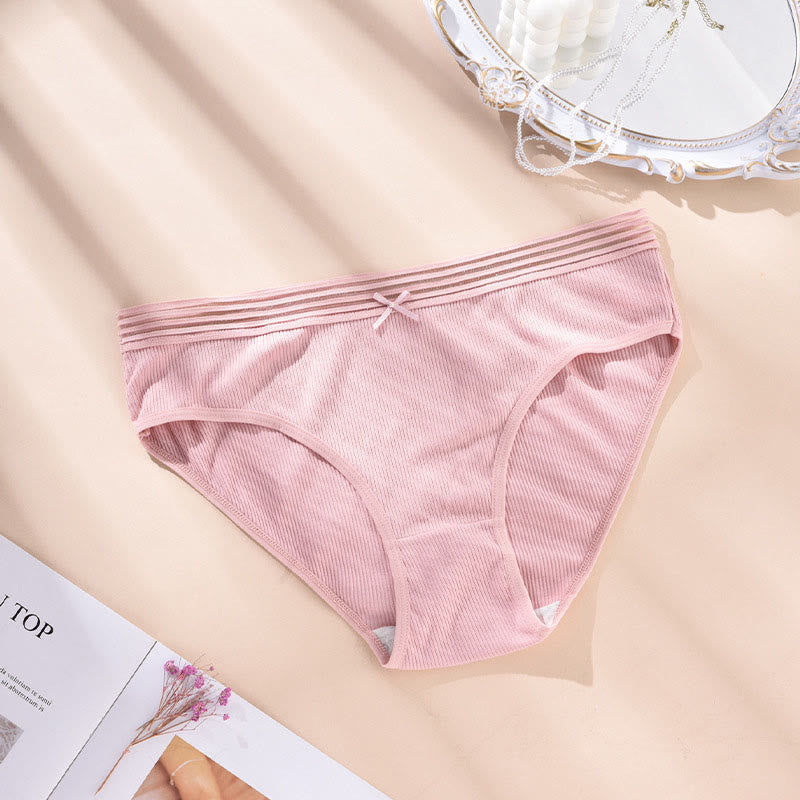 Plus Size Bow Panty(5 Packs)