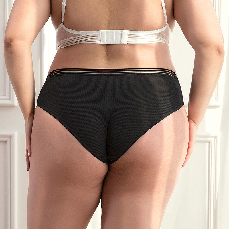 Plus Size Bow Panty(5 Packs)
