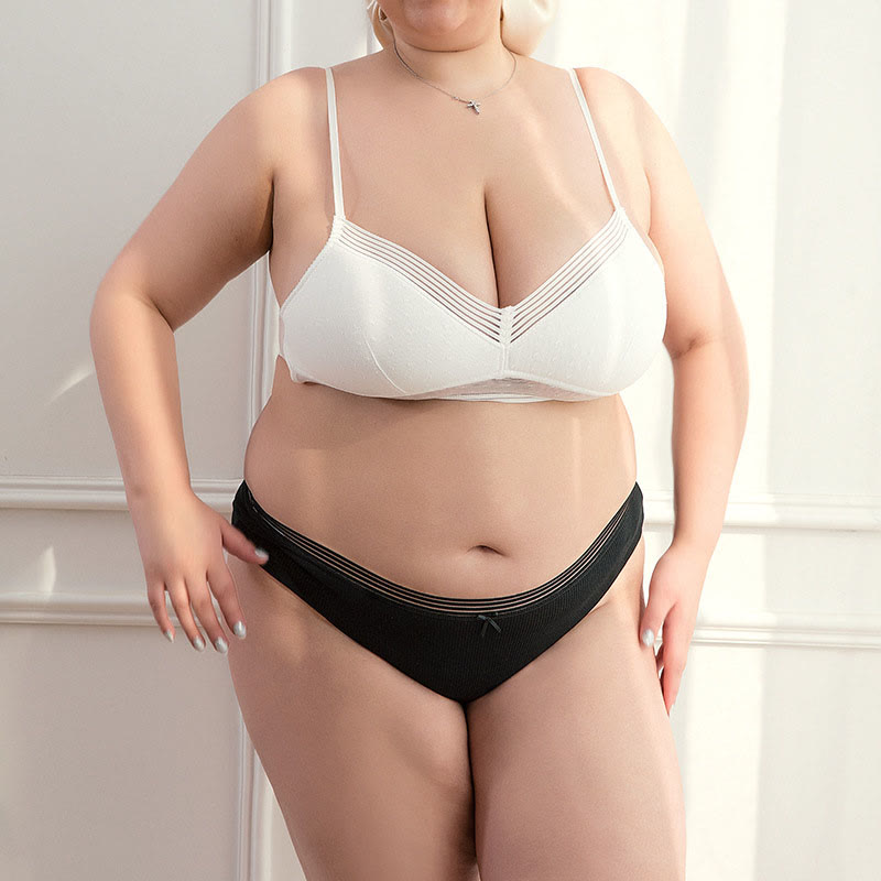 Plus Size Bow Panty(5 Packs)